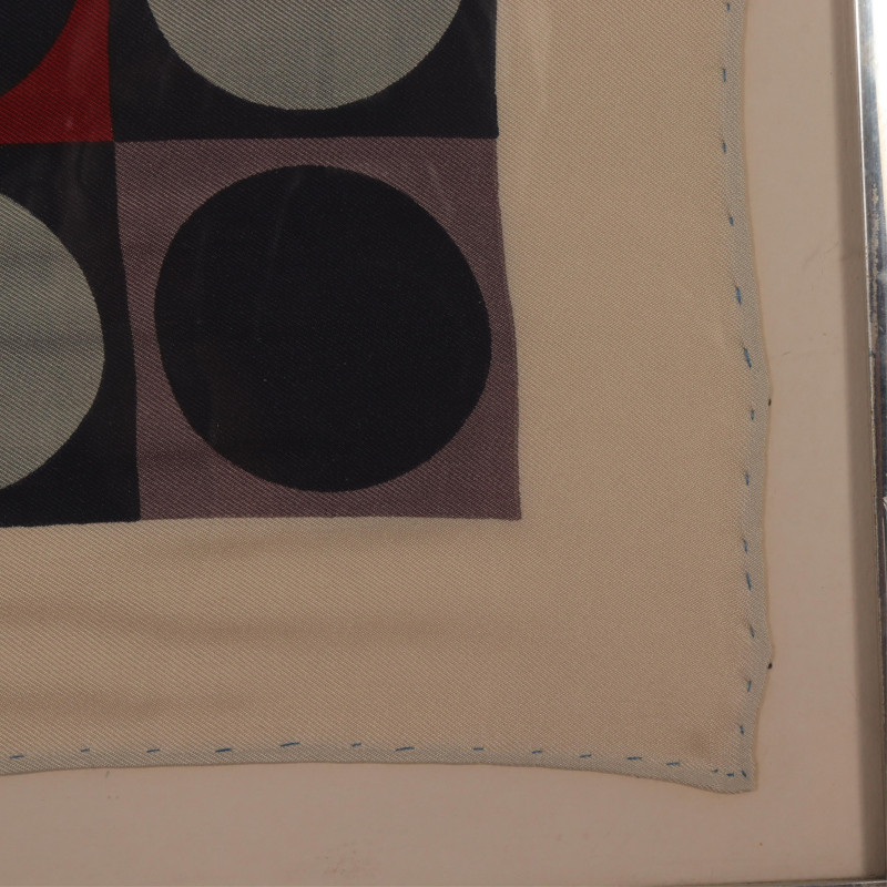 Victor Vasarely Op Art Silk Scarf signed