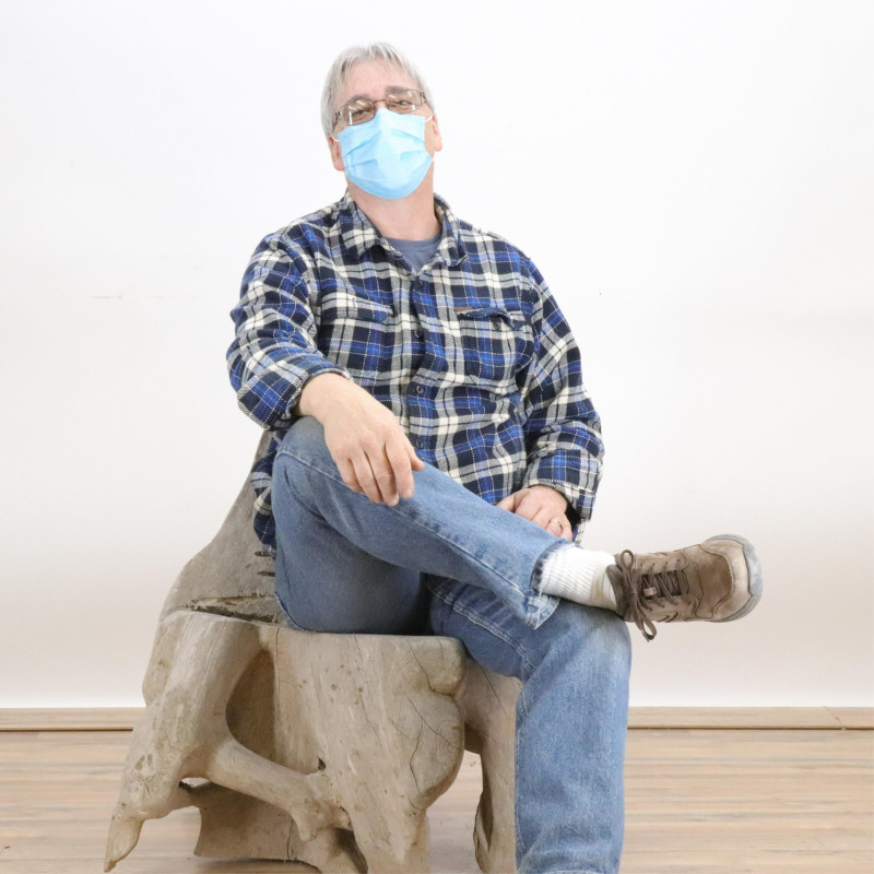 Studio Craft Carved And Shaped Stump Chair