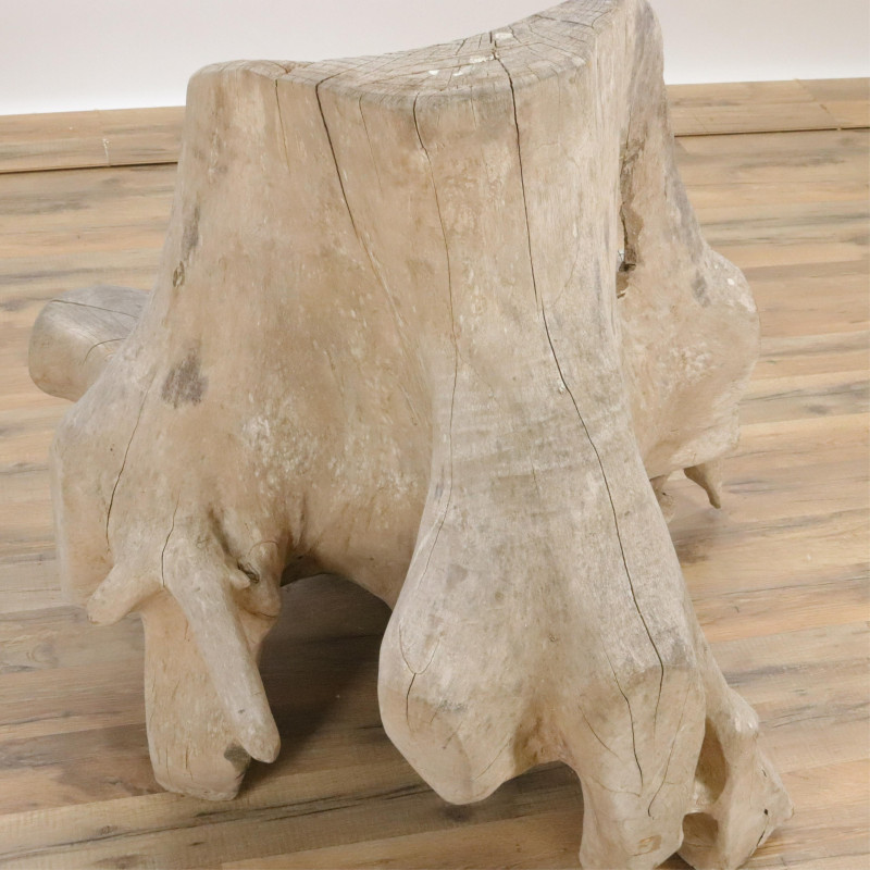 Studio Craft Carved And Shaped Stump Chair