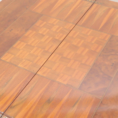 Chippendale Style Mahogany Inlaid Games Table