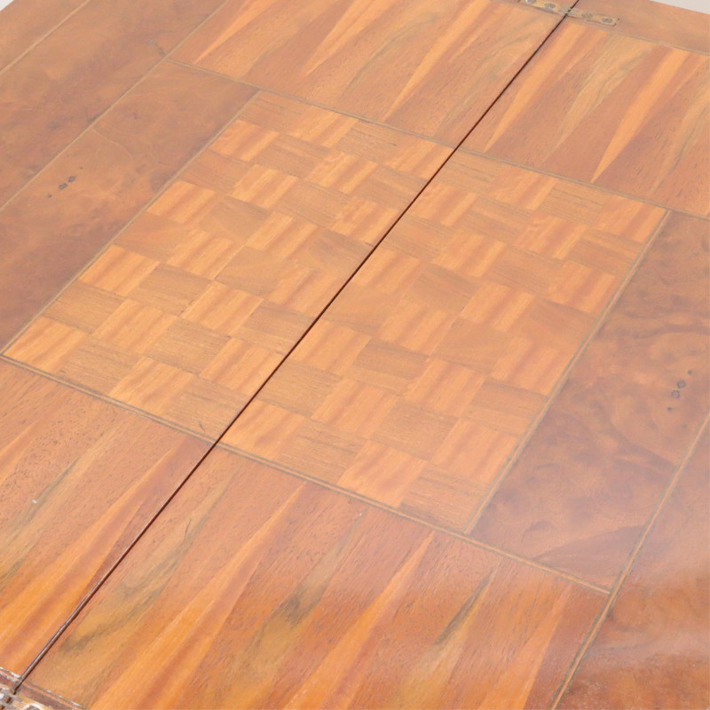 Chippendale Style Mahogany Inlaid Games Table