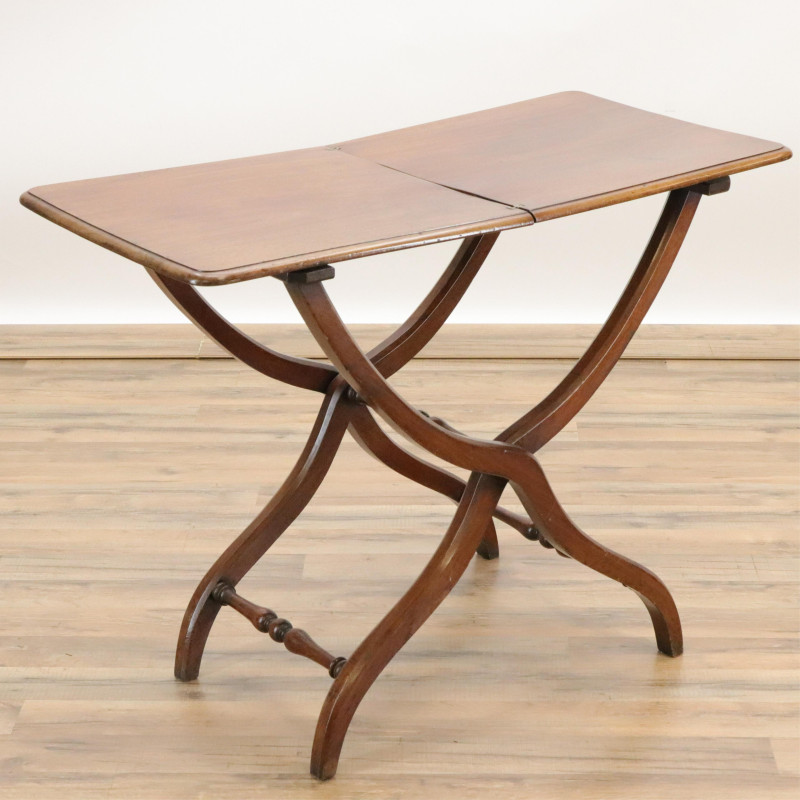 Victorian Mahogany Folding Butler&apos;s Tray 19 C