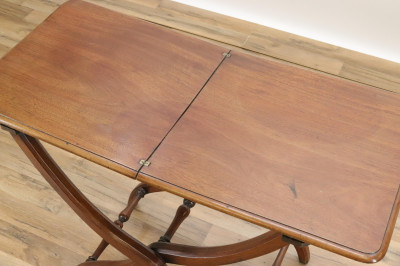 Victorian Mahogany Folding Butler&apos;s Tray 19 C