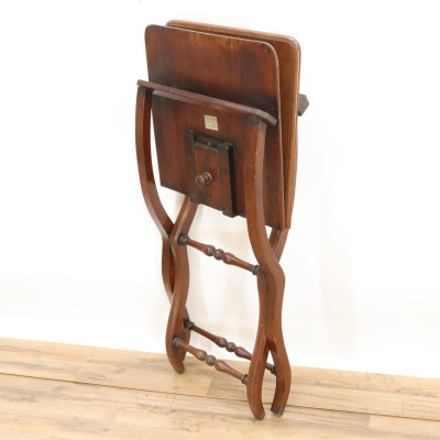 Victorian Mahogany Folding Butler&apos;s Tray 19 C