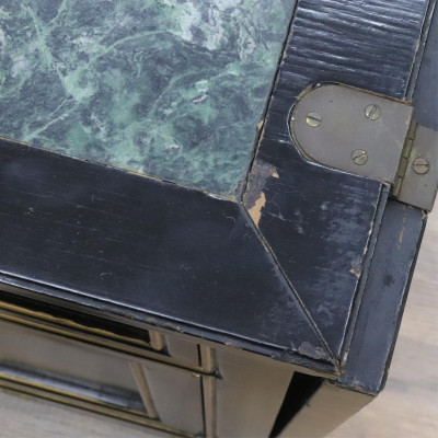 Chinese Style Gilt Black Lacquer Server