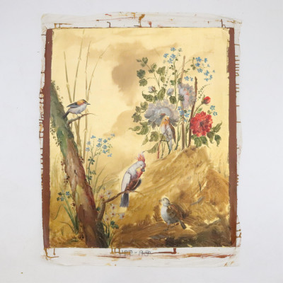 Gonz Mata Parrots on Gold