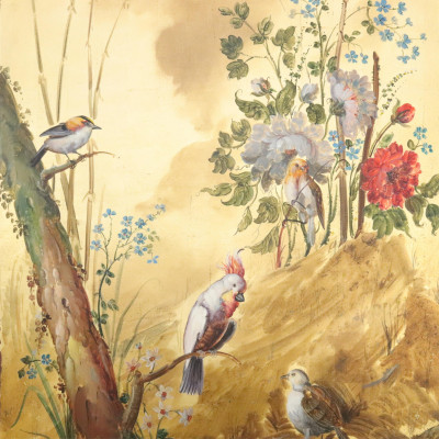 Gonz Mata Parrots on Gold