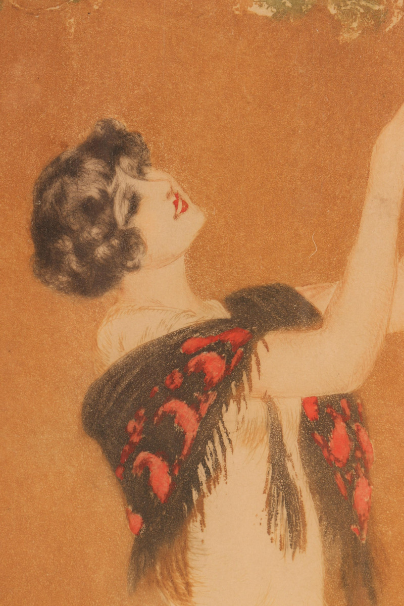 Louis Icart Colored Etching