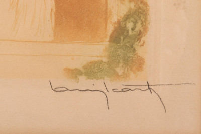 Louis Icart Colored Etching