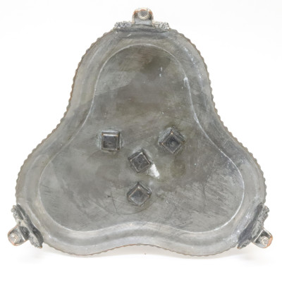 Victorian Bristol Glass Silver Decanter Set