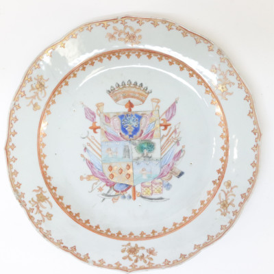 Group of Five Chinese Export Porcelain Dishes