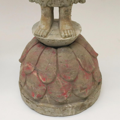 Two Standing Stone Buddhist Figures