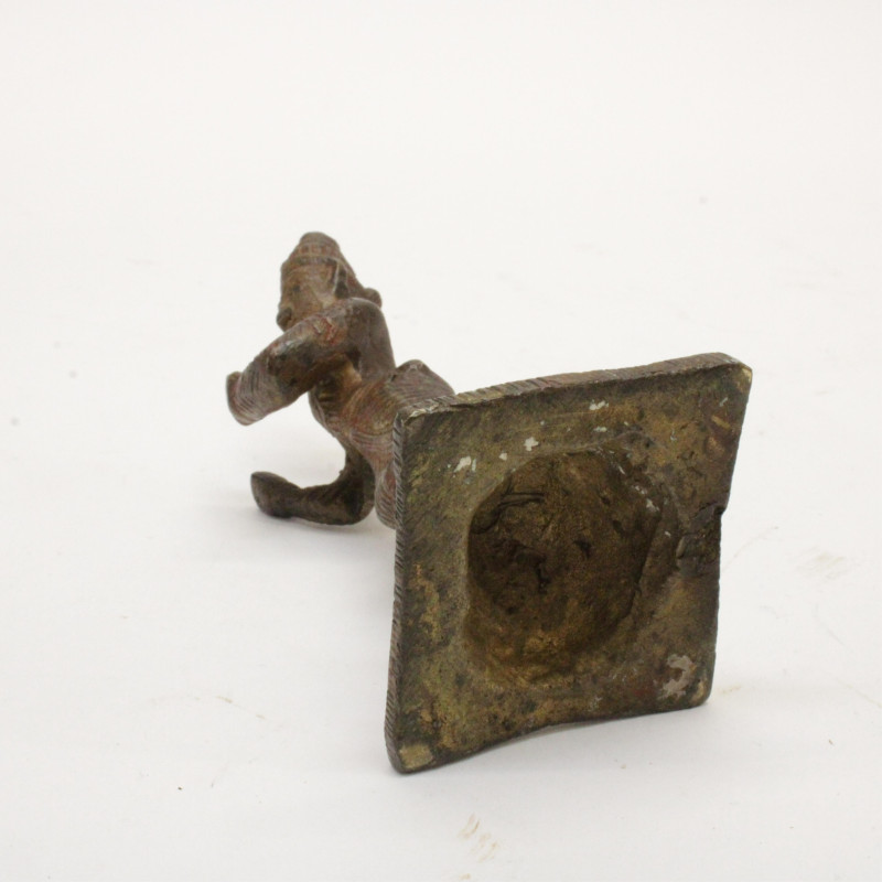 Copper Alloy Tibetan Dorje Ax with Iron Blades