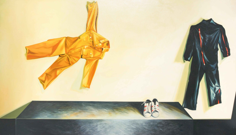 Lowell Nesbitt - Yellow and Blue Jumpsuits