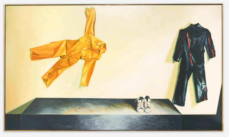 Lowell Nesbitt - Yellow and Blue Jumpsuits