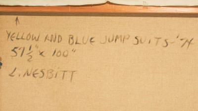 Lowell Nesbitt - Yellow and Blue Jumpsuits