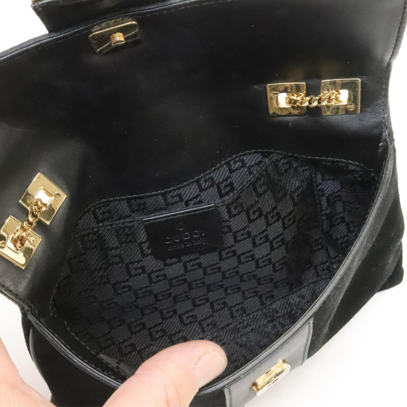 Gucci Suede Tiger Head Bag