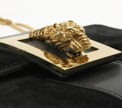 Gucci Suede Tiger Head Bag