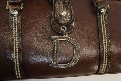 Christian Dior Crocodile Trimmed Detective Bag