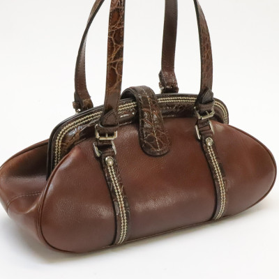 Christian Dior Crocodile Trimmed Detective Bag