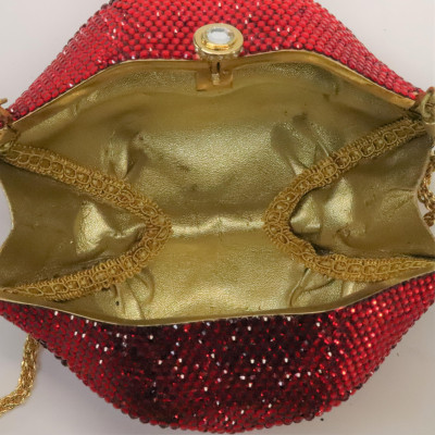 Katherine Baumann Red Lips Minaudiere
