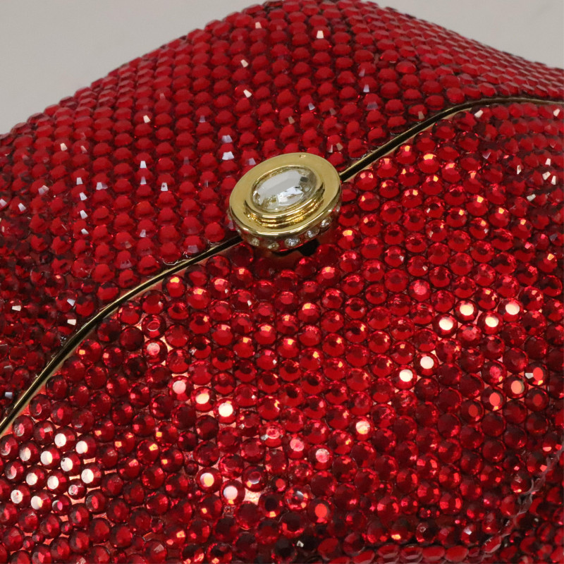 Katherine Baumann Red Lips Minaudiere