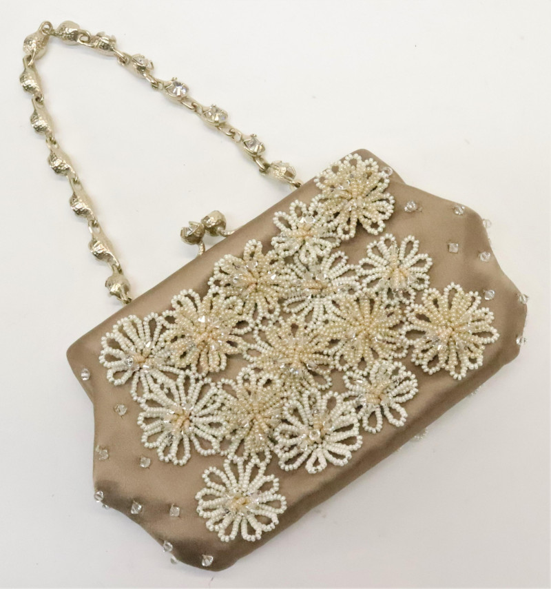 Valentino Floral Beaded Clutch