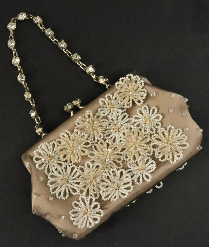 Valentino Floral Beaded Clutch