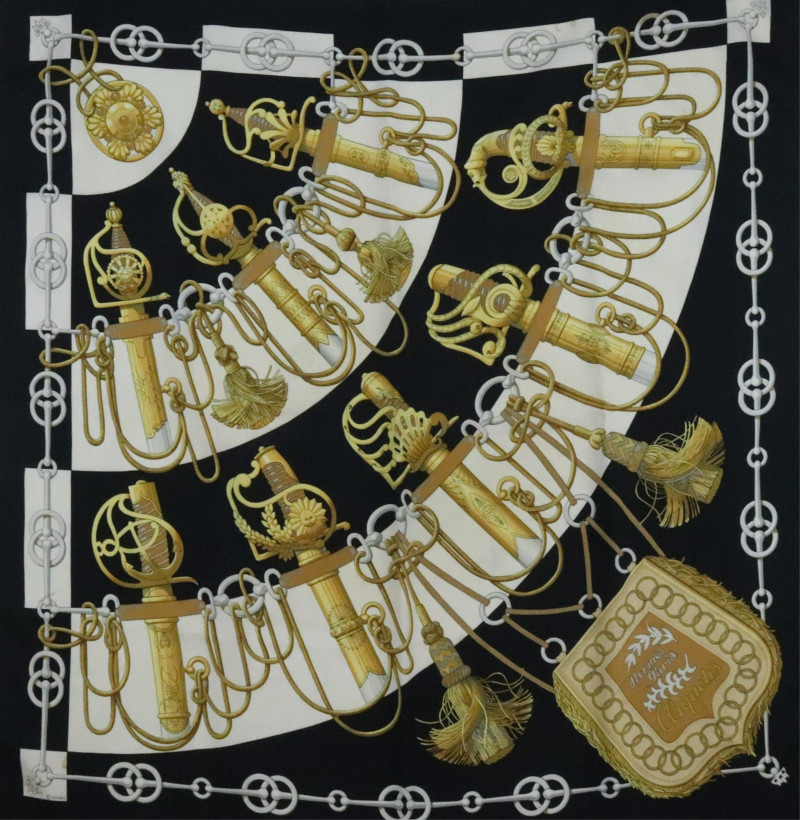 Hermes Silk Scarf Cliquetis