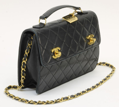 Chanel Double Turnlock 2 Way Bag