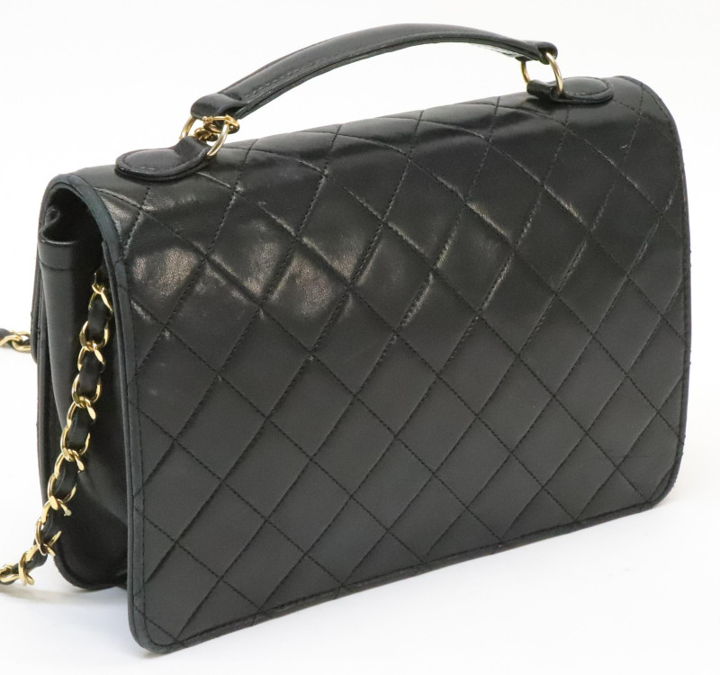 Chanel Double Turnlock 2 Way Bag