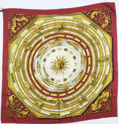 Hermes Silk Scarf Astrologie Dies et Hore