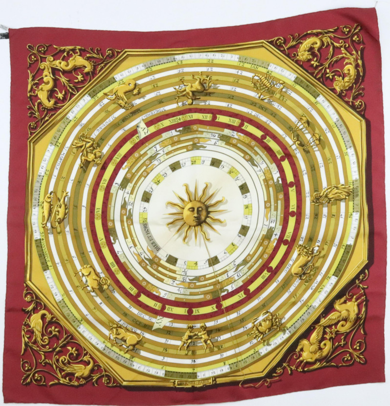 Hermes Silk Scarf Astrologie Dies et Hore