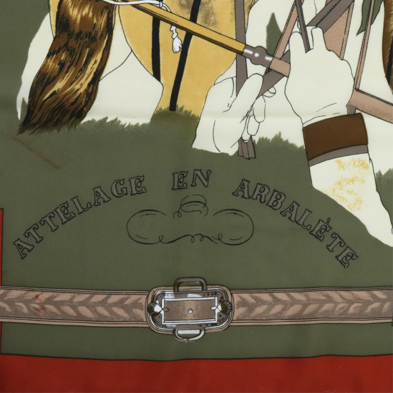 Hermes Silk Scarf Attelage en Arbalete