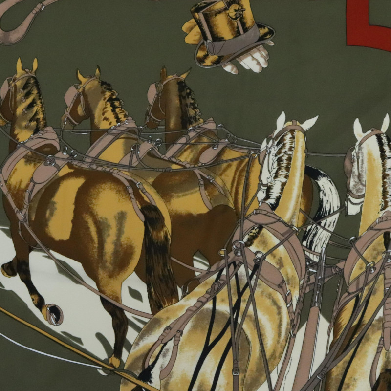 Hermes Silk Scarf Attelage en Arbalete