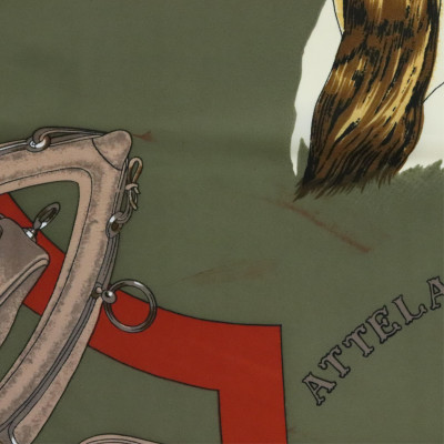 Hermes Silk Scarf Attelage en Arbalete