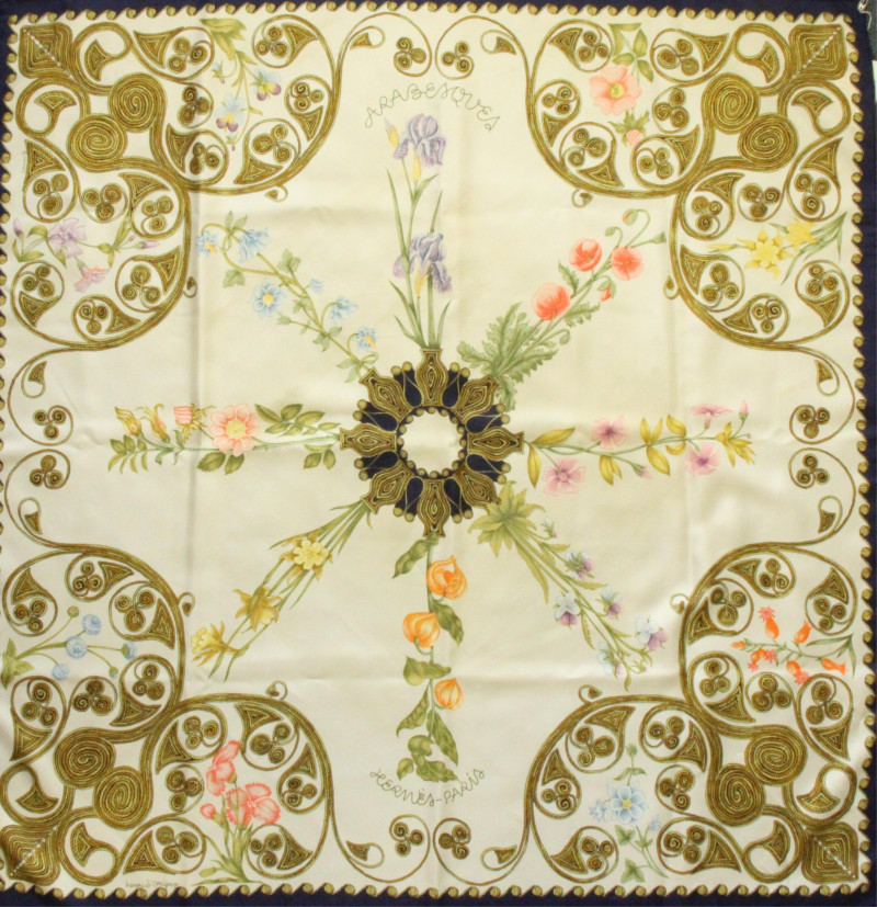 Hermes Silk Scarf Arabesques