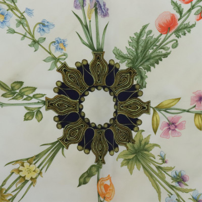 Hermes Silk Scarf Arabesques