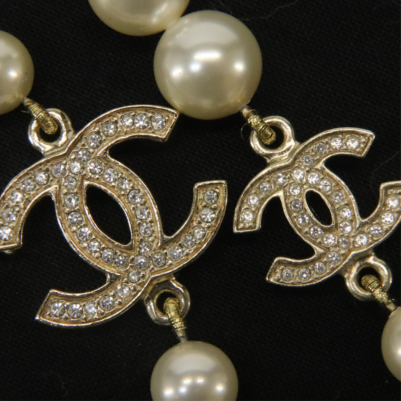 Chanel Double Strand Pearl Necklace