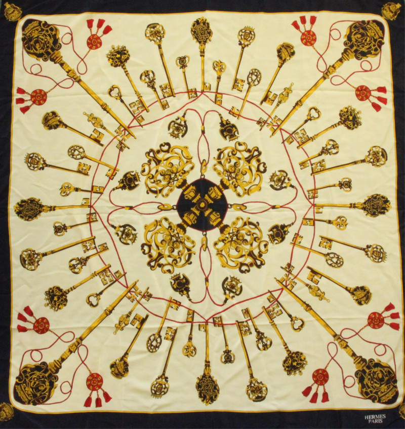 Hermes Silk Scarf Les Cles