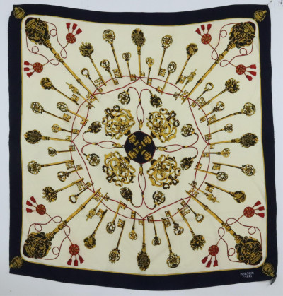 Hermes Silk Scarf Les Cles