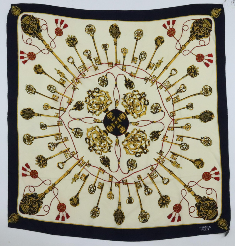 Hermes Silk Scarf Les Cles