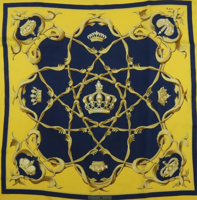 Hermes Silk Scarf Couronnes