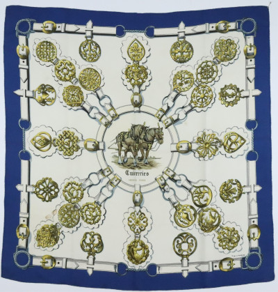 Hermes Silk Scarf Cuiveeries