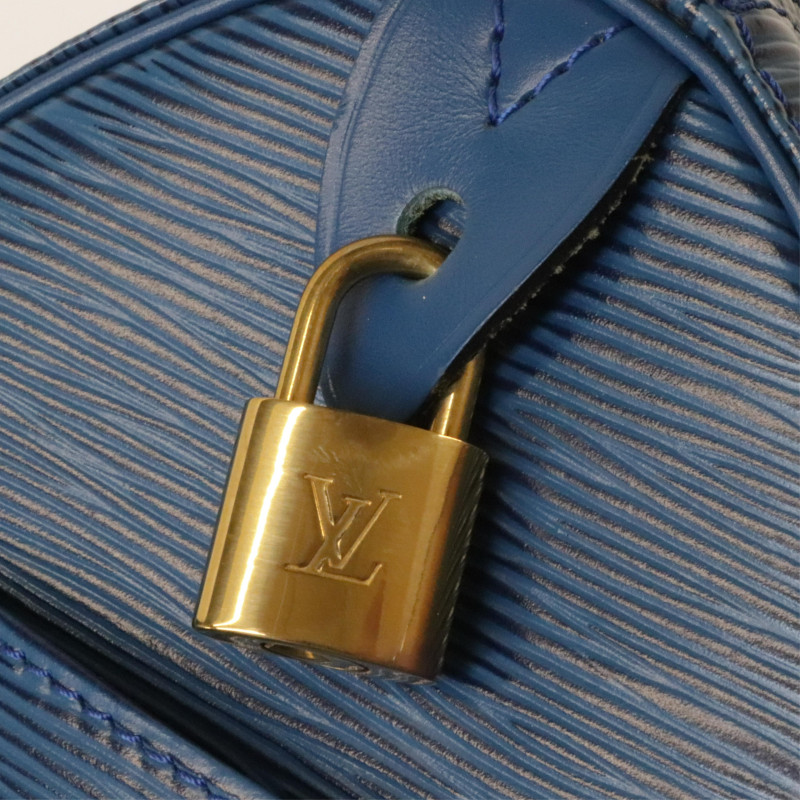 Louis Vuitton Blue Epi Leather Speedy 25
