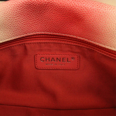 Chanel Pink and White Ombre Small Classic Flap Bag