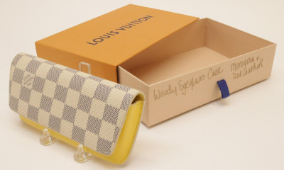 Louis Vuitton Damier Azur Woody Glasses Case