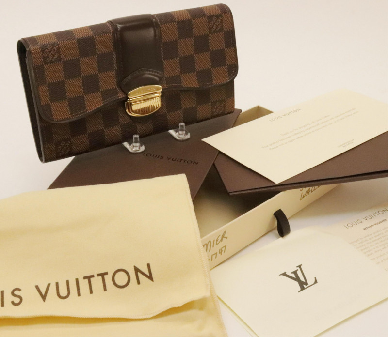 Louis Vuitton Damier Ebene Sistina Wallet