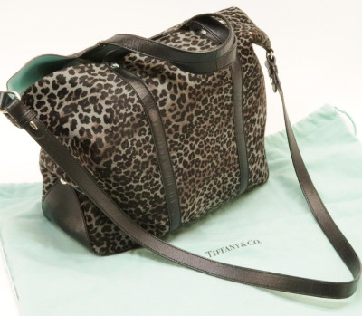 Tiffany Co Leopard Shopper Tote