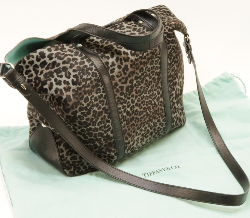 Tiffany Co Leopard Shopper Tote